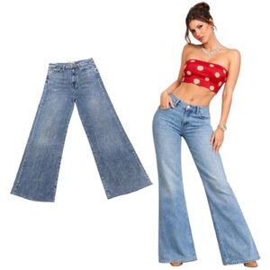 7 For All Mankind 29x28 Ultra HR Jo Wide Leg Stretch Denim Jeans